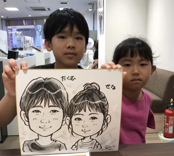 大阪 関西、似顔絵 イベント 出張承ります