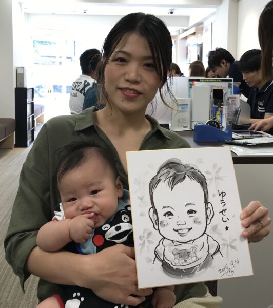 大阪 関西、似顔絵 イベント 出張承ります