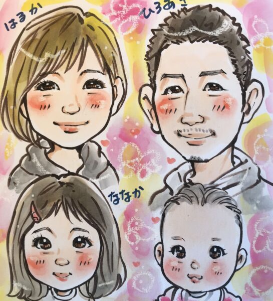 有名な似顔絵師田村まりり