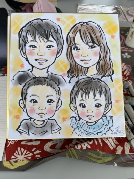 似顔絵出張イベント・関西・寝屋川市