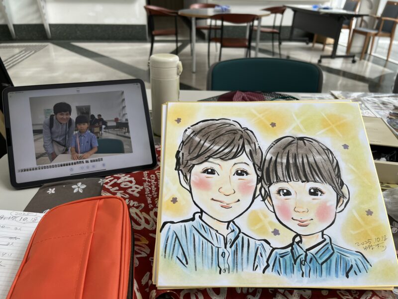 似顔絵イベント。出張似顔絵大阪