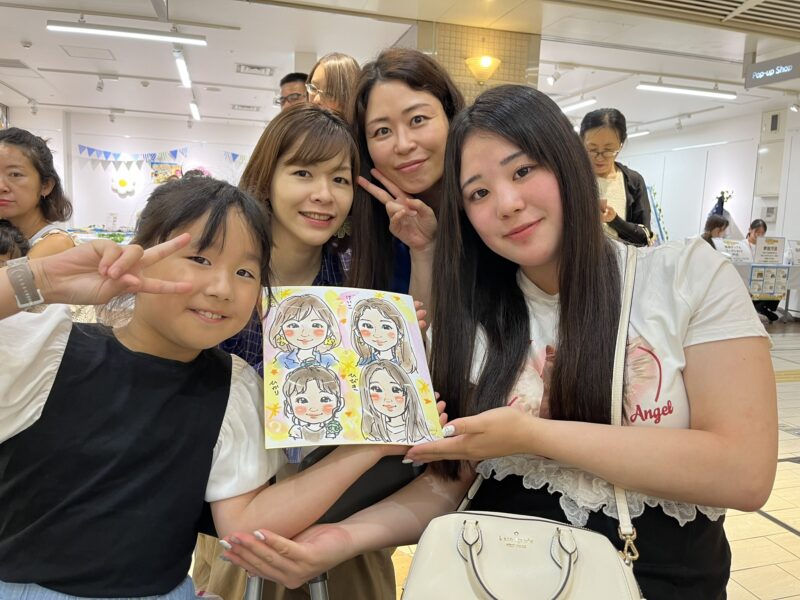 出張似顔絵イベント料金・大阪・関西・寝屋川市