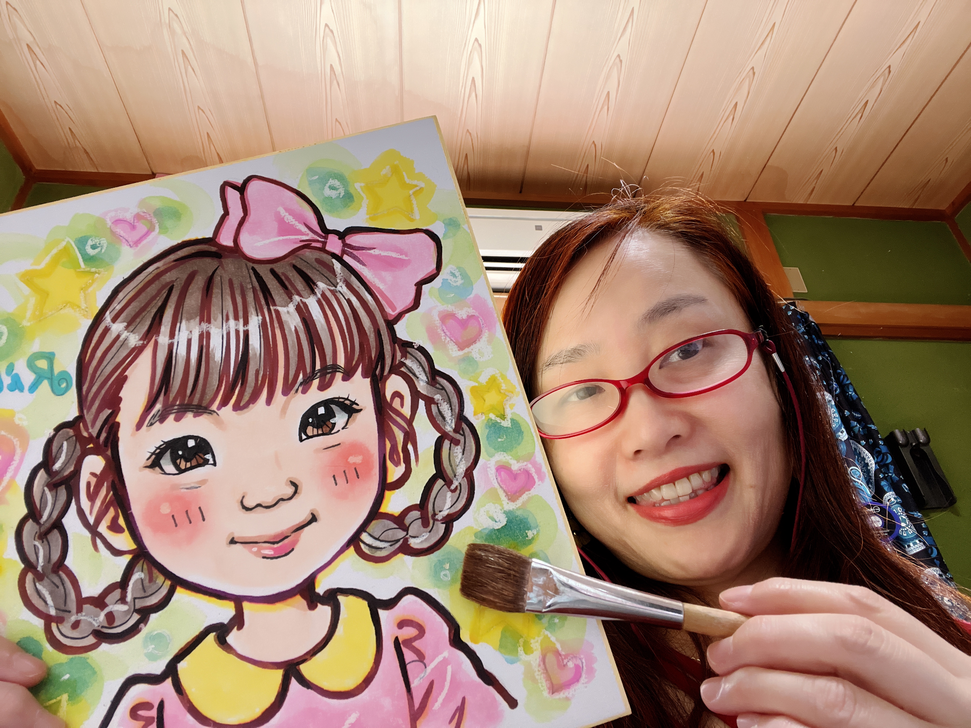 似顔絵体験講座・zoomレッスン