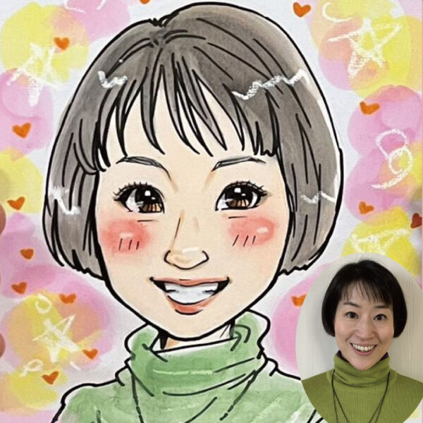 似顔絵イベント・企業イベント会場でその場で描いた似顔絵作品